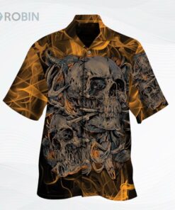 Smoking Skull All Over Printed Hawaiian Shirt Men Women Skull Aloha Shirts Smoking Skull All Over Printed Hawaiian Shirt Men Women Skull Aloha Shirts