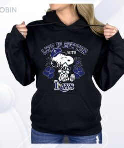 Snoopy Peanuts Life Is Better With Tampa Bay Rays Shirt