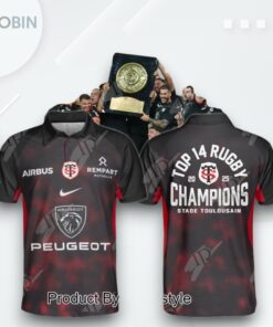 Stade Toulousain Top 14 Rugby 2025 Champions Special Edition Polo Shirt