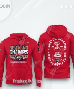 Stanley Cup Champions 2025 Two Time Quest For The Cup Florida Panthers Hoodie