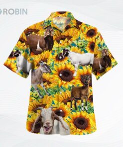 Sunflower Goat Hawaiian Shirt