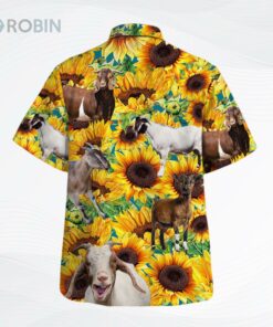 Sunflower Goat Hawaiian Shirt