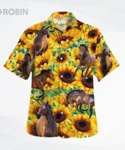 Sunflower Horse Hawaiian Shirt