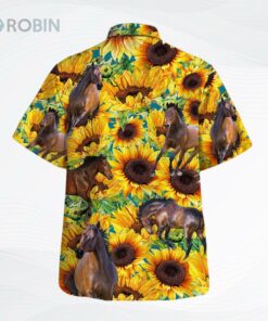 Sunflower Horse Hawaiian Shirt