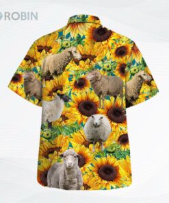 Sunflower Sheep Hawaiian Shirt