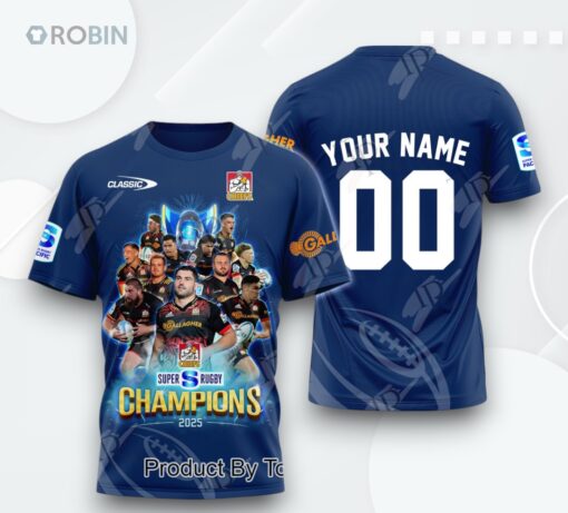 Super Rugby Champions 2025 Chiefs Custom Name 3D Printed Shirt (Hoodie, Shirt, Sweatshirt)
