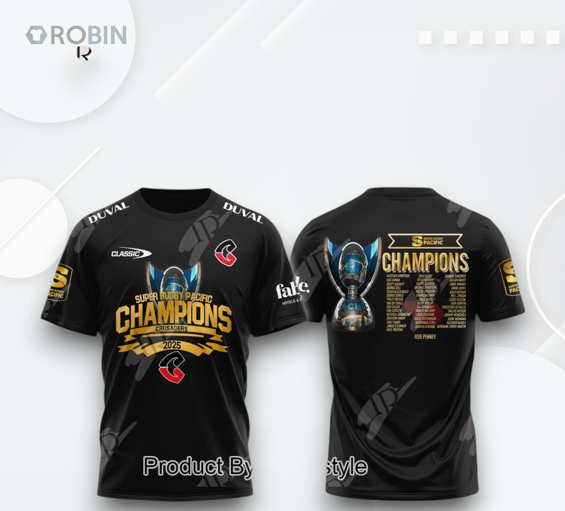 Super Rugby Pacific Champions Crusaders 2025 Hoodie Super Rugby Pacific Champions Crusaders 2025 Hoodie