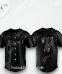 Texas Rangers X Back In Black 2025 Limited Edition Baseball Jersey