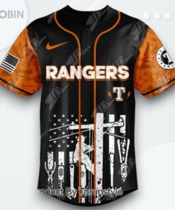 Texas Rangers X National Lineman Appreciation Day 2025 Limited Edition Baseball Jersey Texas Rangers X National Lineman Appreciation Day 2025 Limited Edition Baseball Jersey