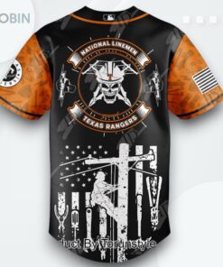 Texas Rangers X National Lineman Appreciation Day 2025 Limited Edition Baseball Jersey