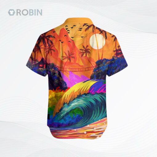 The Beauty Of Nature Lgbt Sunset Design Hawaiian Shirt