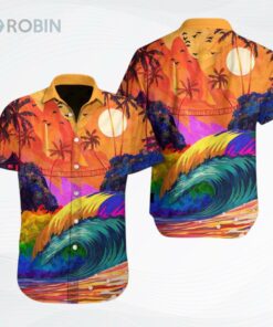The Beauty Of Nature Lgbt Sunset Design Hawaiian Shirt The Beauty Of Nature Lgbt Sunset Design Hawaiian Shirt