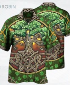 Tree Of Life Irish Happy Patrick’s Day Hawaiian 3D HAWAII SHIRT