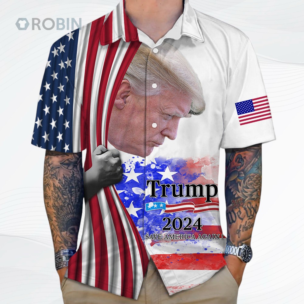 Trump 2024 Save America Again Hawaii Shirt   Hawaii Shirt for Supporters Trump Trump 2024 Save America Again Hawaii Shirt   Hawaii Shirt for Supporters Trump