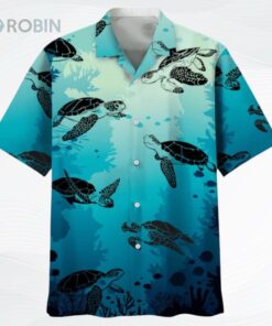 Turtle Beach Hawaiian Aloha Shirts Full Print, Hawaiian Beach Shirt For Travel Summer, Gift To Turtle Lovers