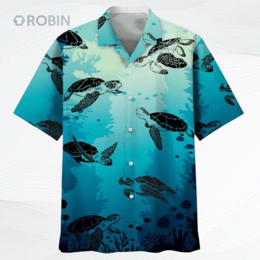 Turtle Beach Hawaiian Aloha Shirts Full Print, Hawaiian Beach Shirt For Travel Summer, Gift To Turtle Lovers