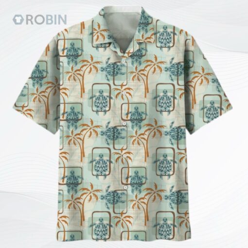 Turtle Usa Nature Unisex Hawaiian Shirt, Sea Turtle Hawaiian Shirts, Summer Turtle Aloha Beach Shirt
