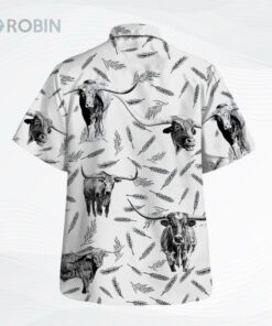 Tx Longhorn Pattern Hawaiian Shirt Men Women Tx Longhorn Pattern Hawaiian Shirt Men Women
