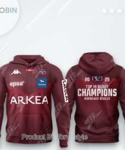 Union Bordeaux Begles Top 14 Rugby Champions 2025 3D Printed Shirt (Hoodie, Shirt, Sweatshirt)