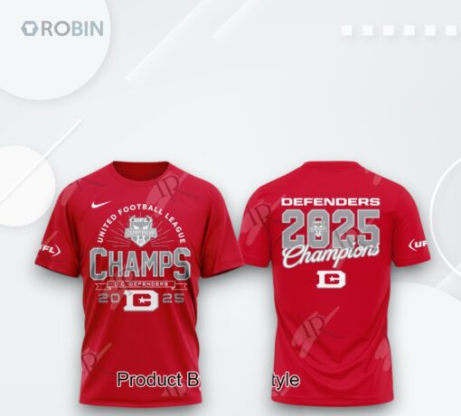 United Football League Champs 2025 DC Defenders 3D Printed Shirt (Hoodie, Shirt, Sweatshirt)