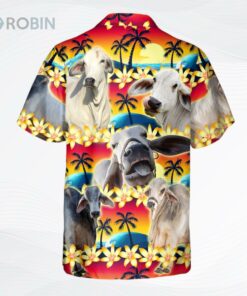 Vintage Brahman Hawaiian Shirt Tropical Sunset Hibiscus And Palm Tree Hawaii Shirt Vintage Brahman Hawaiian Shirt Tropical Sunset Hibiscus And Palm Tree Hawaii Shirt