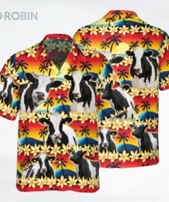 Vintage Holstein Tropical Sunset Hibiscus And Palm Tree Hawaiian Shirt Vintage Holstein Tropical Sunset Hibiscus And Palm Tree Hawaiian Shirt