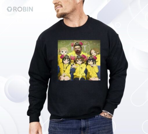 Walter White Breaking Bad And K On Girls Anime Shirt