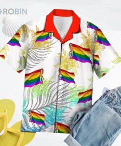 Watercolor Art Lgbt Flag Love Is Love Summer Vacation Pattern Hawaiian Shirt Watercolor Art Lgbt Flag Love Is Love Summer Vacation Pattern Hawaiian Shirt