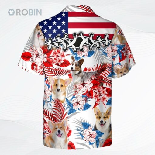 Welsh Corgi Hawaiian Shirt, Cool 3D Full Print Dog In Aloha Beach Shirts, Dog Hawaiian Shirt