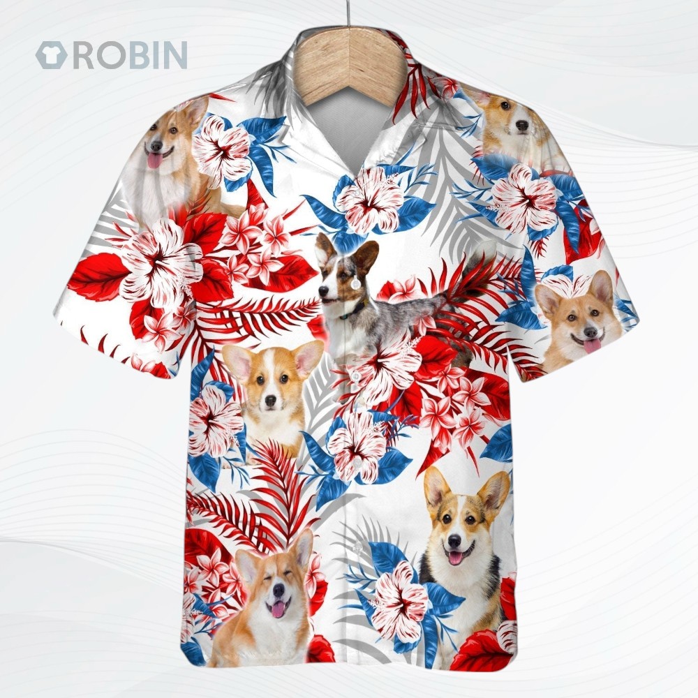 Welsh Corgi Hawaiian Shirt, Cool 3D Full Print Dog In Aloha Beach Shirts, Dog Hawaiian Shirt Welsh Corgi Hawaiian Shirt, Cool 3D Full Print Dog In Aloha Beach Shirts, Dog Hawaiian Shirt
