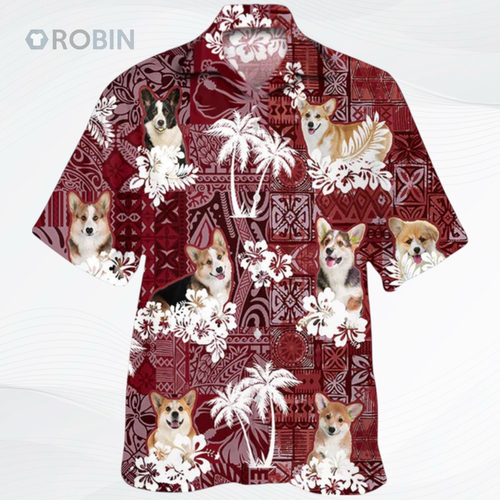 Welsh Corgi Hawaiian Shirt, Dog Corgi Hawaii Aloha Beach Shirt Welsh Corgi Hawaiian Shirt, Dog Corgi Hawaii Aloha Beach Shirt