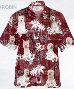 West Highland White Terrier Hawaiian Shirt, Kute Dog Hawaiian Shirts West Highland White Terrier Hawaiian Shirt, Kute Dog Hawaiian Shirts