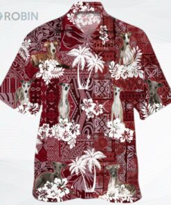 Whippet Hawaiian Shirt, Summer Gift To Dog Lovers