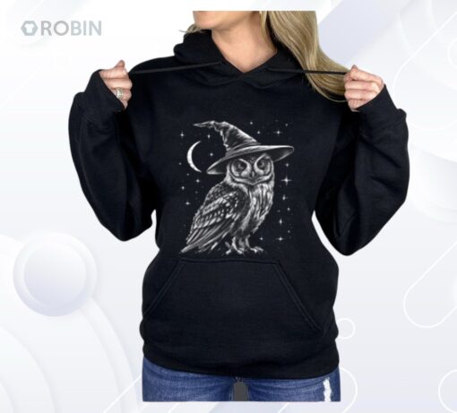 Wizard Owl Witchy Cottagecore Bird Lover Owl Halloween Shirt