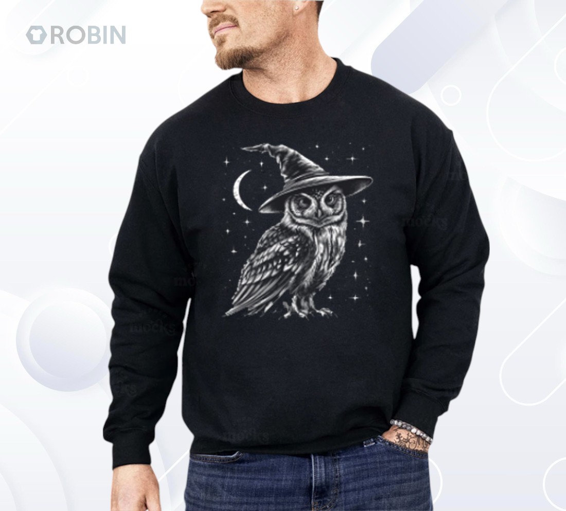 Wizard Owl Witchy Cottagecore Bird Lover Owl Halloween Shirt