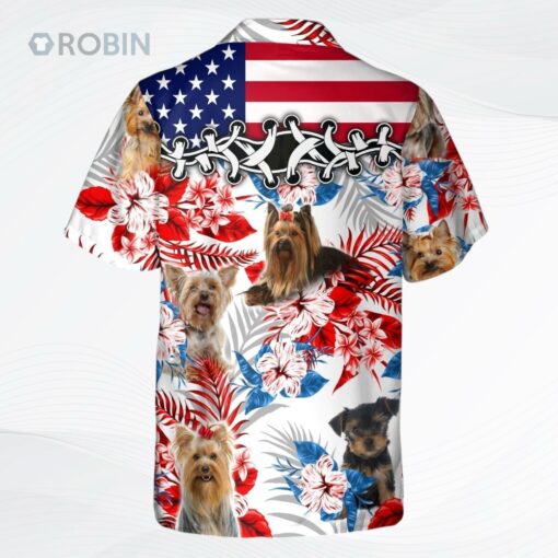 Yorkshire Terrier Hawaiian Shir For Men And Woman, 3D Full Print Dog And Flower Aloha Beach Shirts