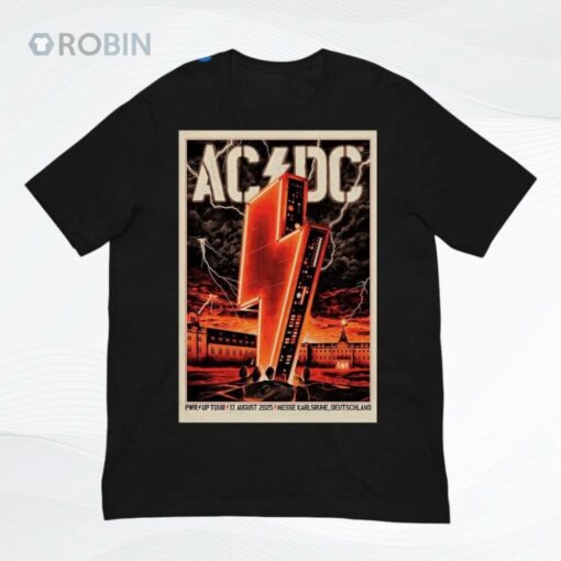 AC DC Aug 17 2025 Messe Karlsruhe Deutschland Poster Shirt