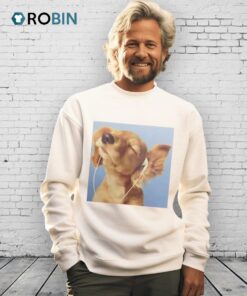 Headphones Blue Dog Shirt