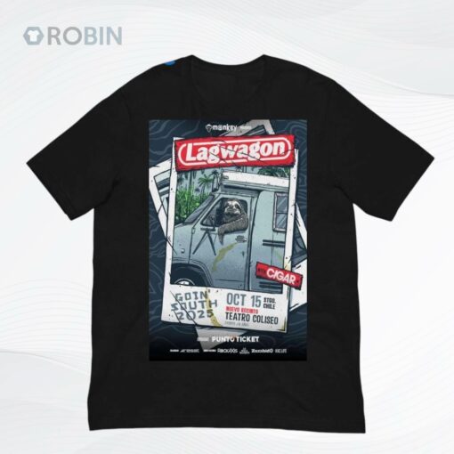 Lagwagon Goin South Tour 2025 Chile Poster Shirt