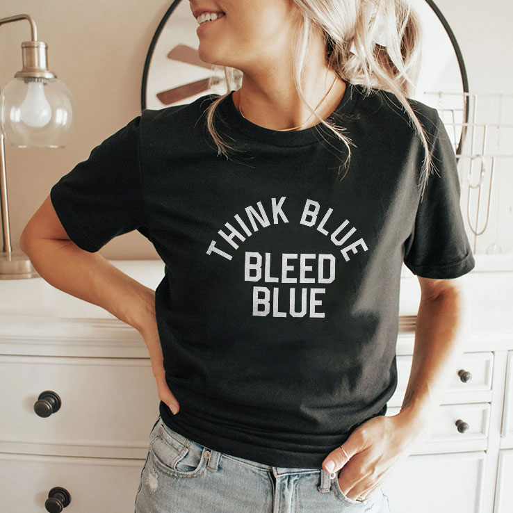 Los Angeles Dodgers Think Blue Bleed Blue Shirt Los Angeles Dodgers Think Blue Bleed Blue Shirt
