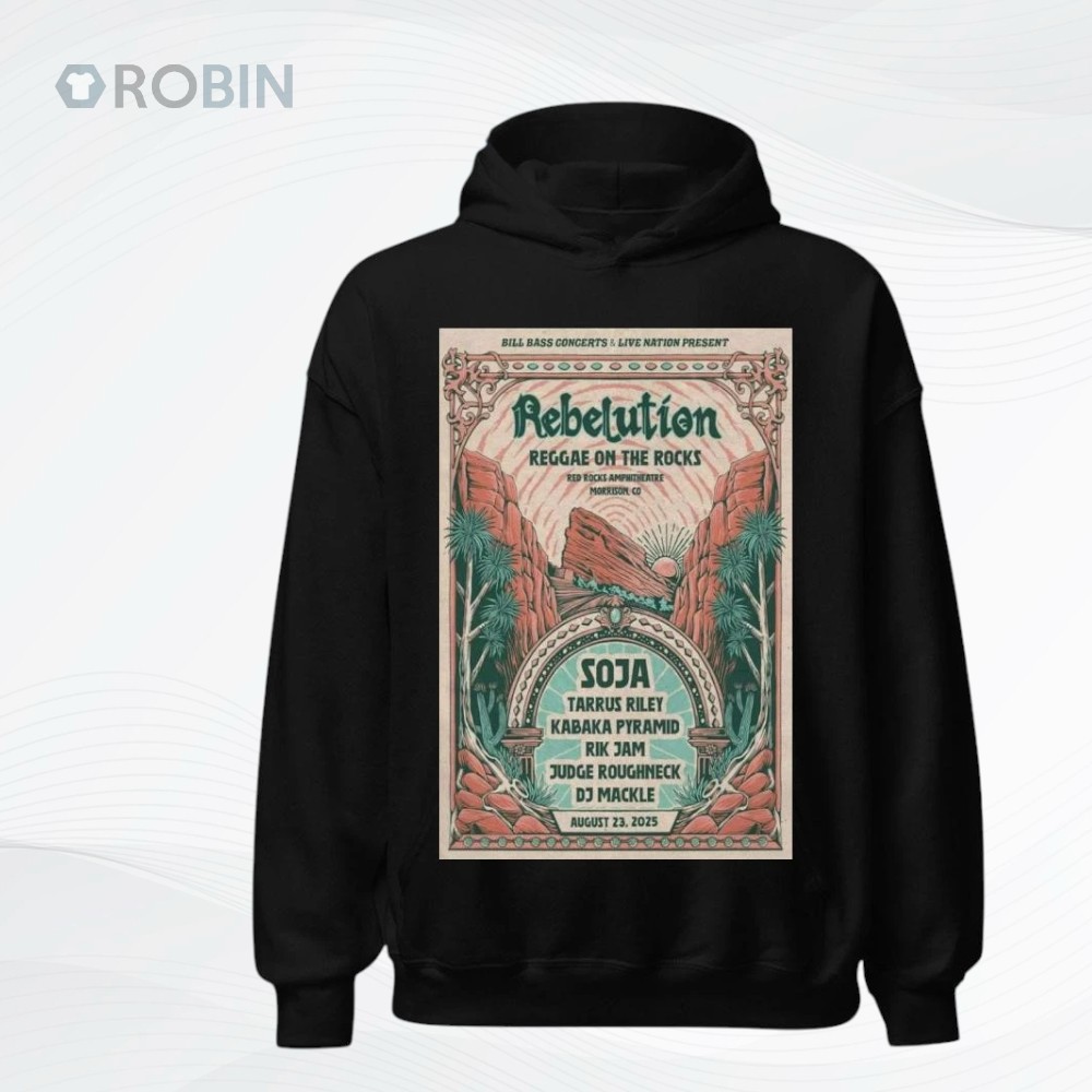 Rebelution Tour Red Rocks Amphitheatre, Morrison, Colorado August 23, 2025 Poster Shirt