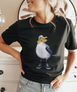 Seagull With Fries And Sneakers Fun Shirt