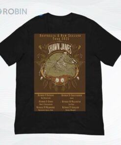Shawn James Australia And New Zealand 2025 Tour Poster Shirt