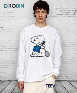 Snoopy Tennis Player Cartoon Shirt