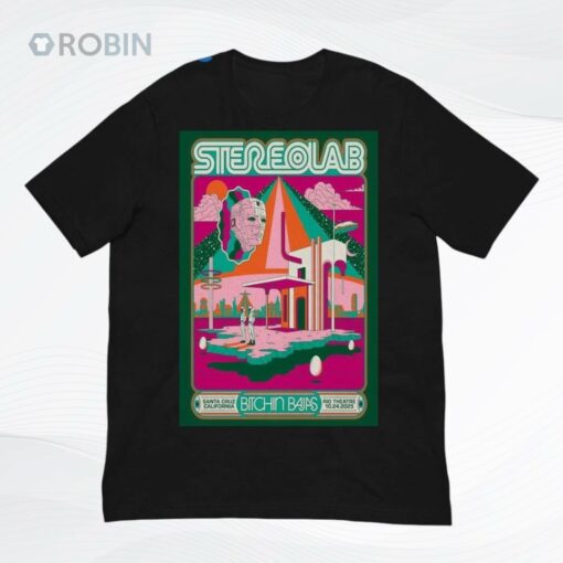 Stereolab October 24 2025 Rio Theatre Santa Cruz CA Poster Shirt