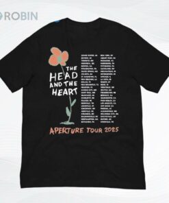 The Head And The Heart Tee Flower Tour Dated 2025 Shirt