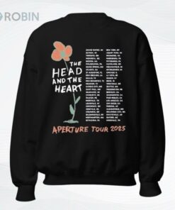 The Head And The Heart Tee Flower Tour Dated 2025 Shirt