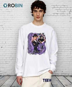 Wednesday Nevermore Bleached Shirt