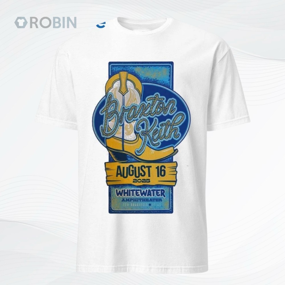 Whitewater Amphitheater in New Braunfels, TX Event 2025 Braxton Keith Shirt Whitewater Amphitheater in New Braunfels, TX Event 2025 Braxton Keith Shirt