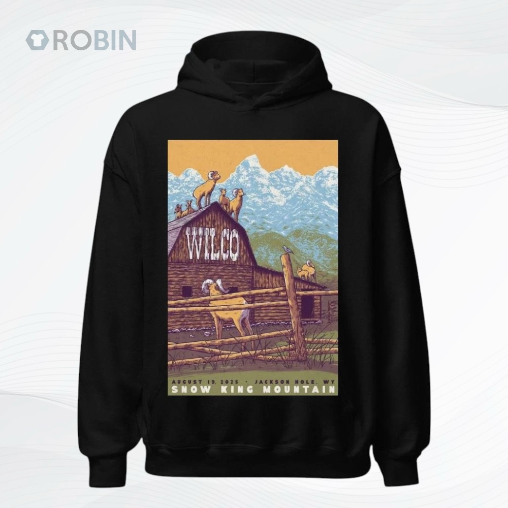 Wilco At Snow King Mountain Resort On August 19 2025 Poster Shirt Wilco At Snow King Mountain Resort On August 19 2025 Poster Shirt